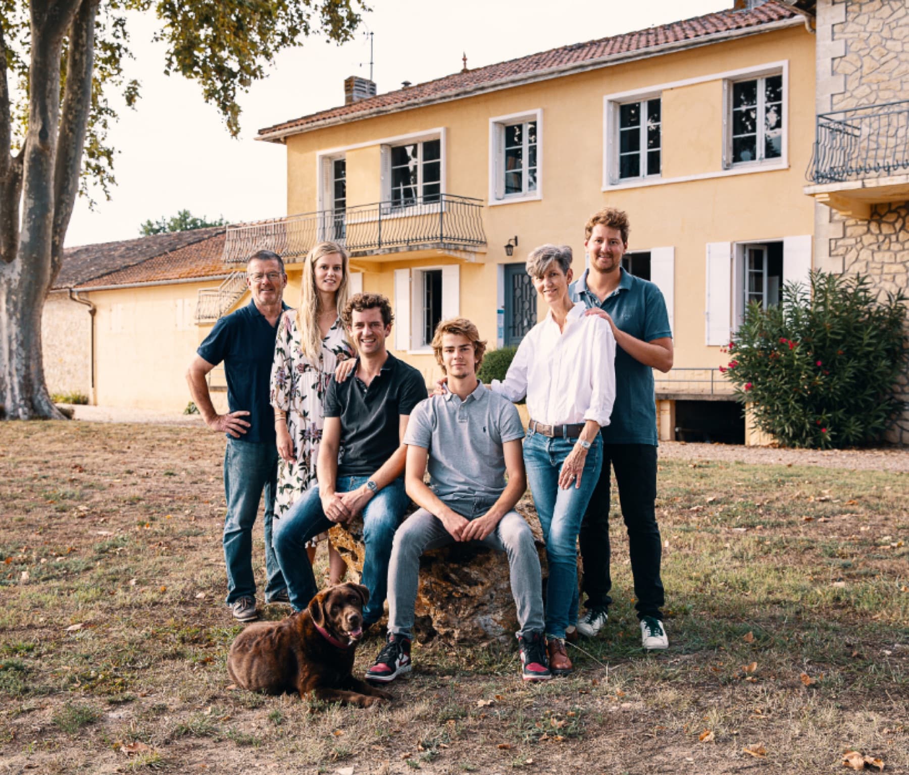 La famille Bardet au domaine